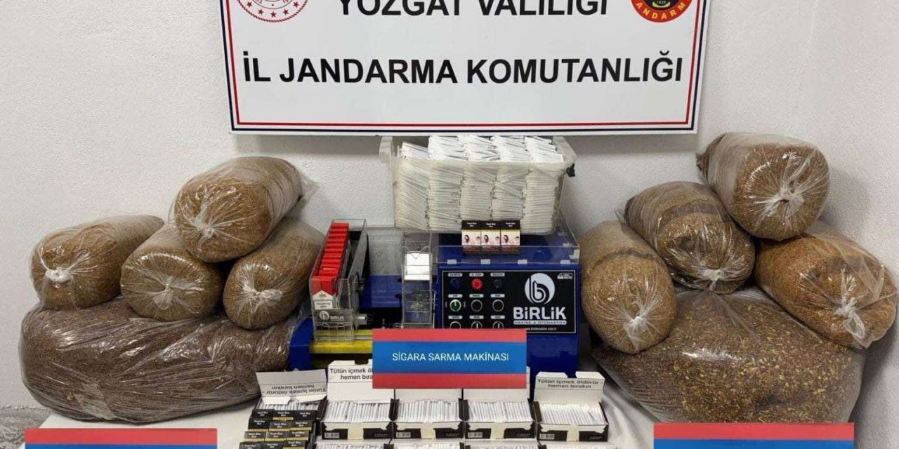 Yozgat’ta 10 bin 600 adet kaçak makaron ele geçirildi