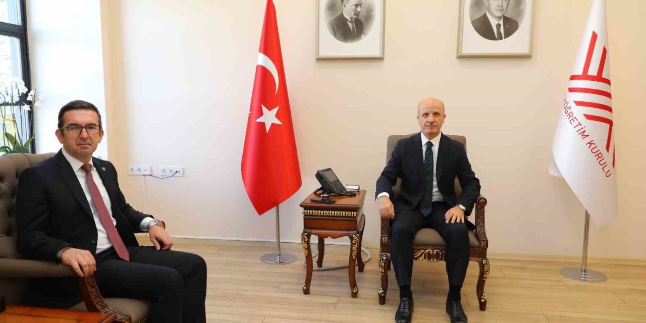 YÖK Başkanı Özvar, Kosova’nın Ankara Büyükelçisi Vrenezi’yi kabul etti