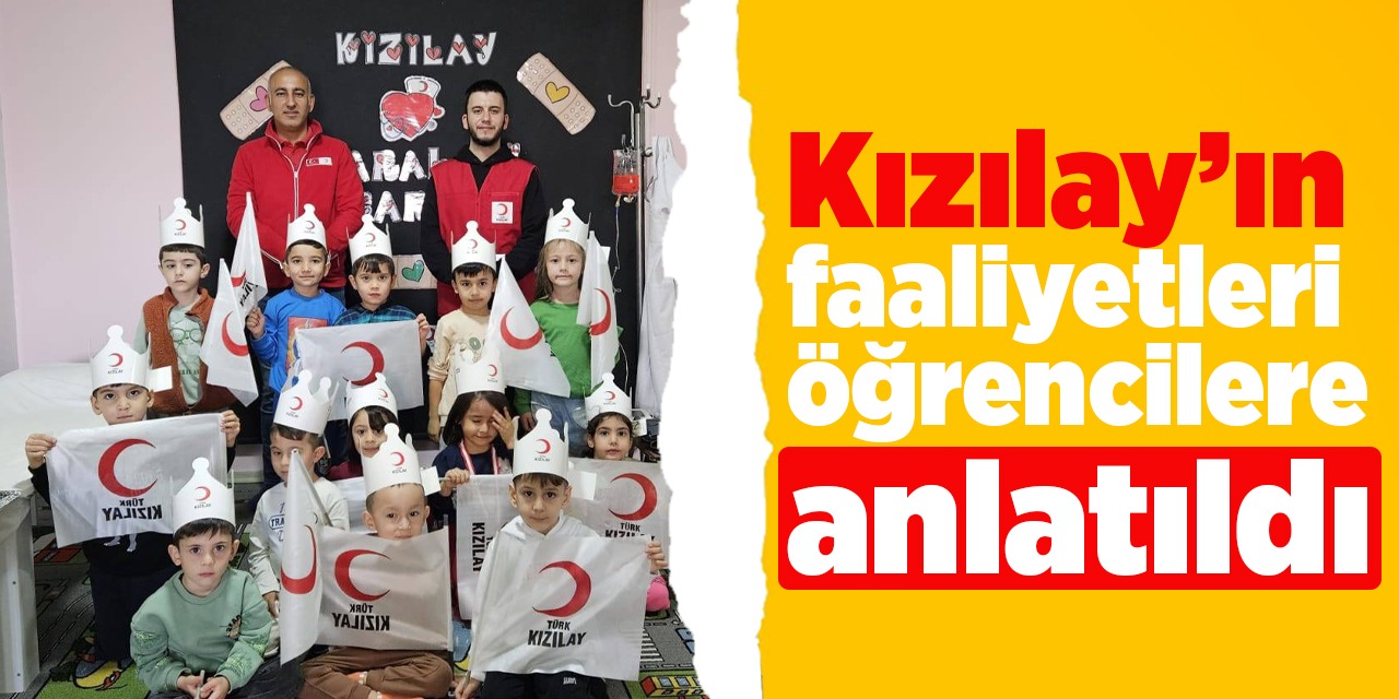 Kızılay’ın faaliyetleri öğrencilere anlatıldı