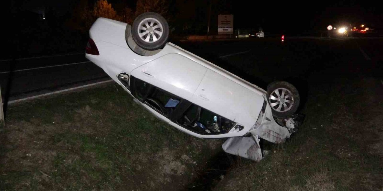 Kastamonu’da otomobil takla attı: 2 yaralı