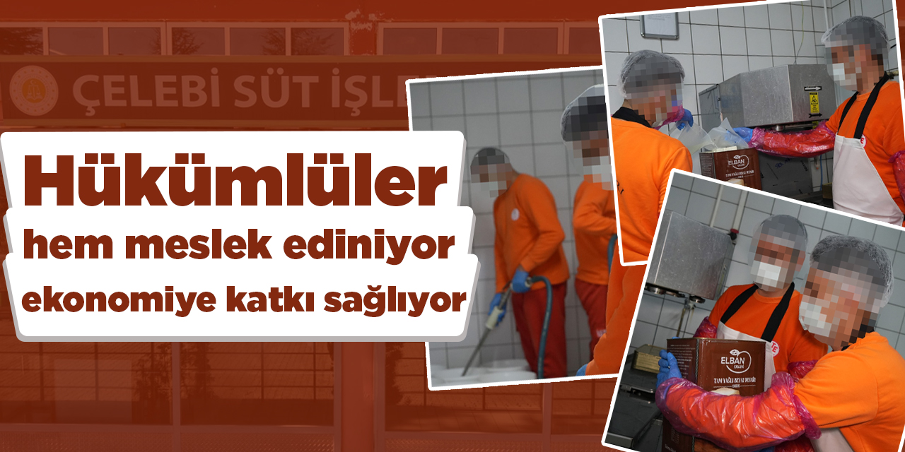 Hükümlüler hem meslek ediniyor ekonomiye katkı sağlıyor