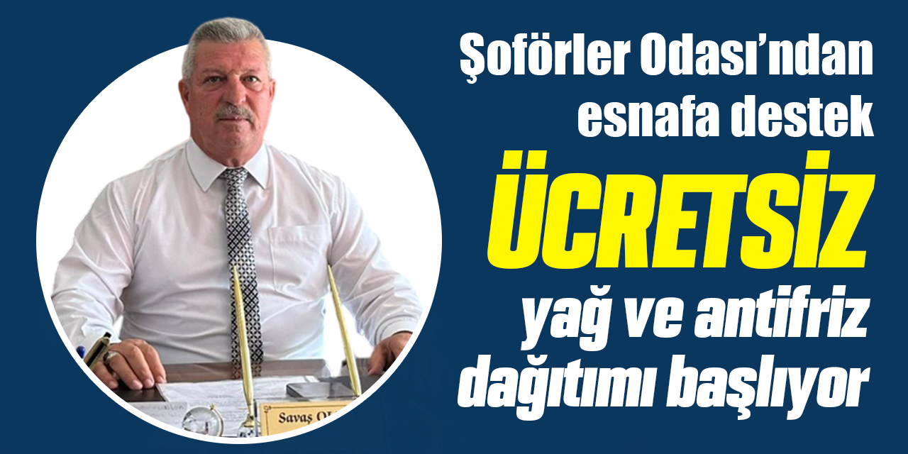 Şoförler Odası’ndan esnafa destek