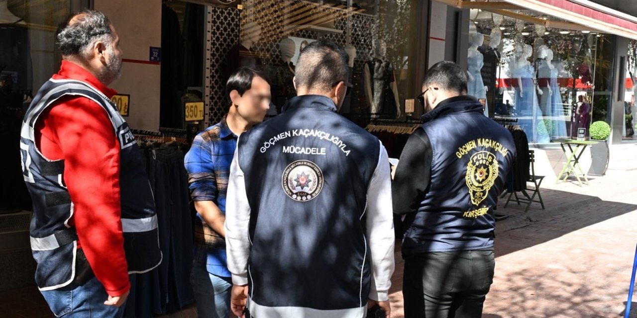 Kırşehir’de 5 düzensiz göçmen yakalandı