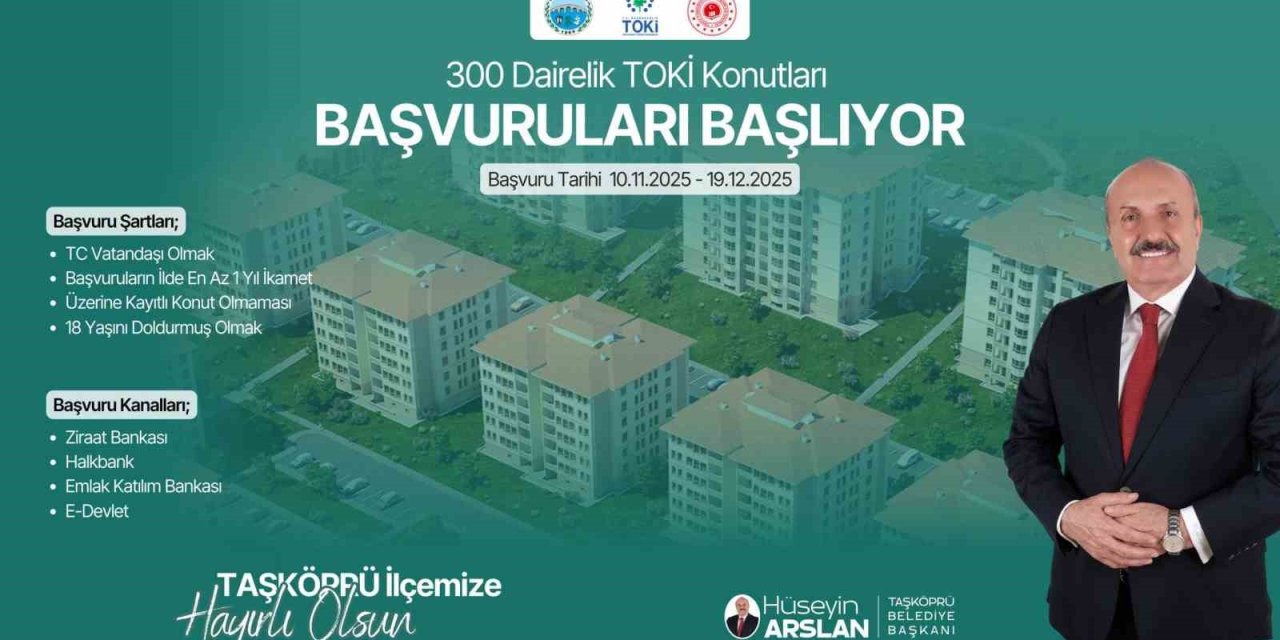 Başkan Arslan’dan TOKİ projesi için vatandaşlara başvuru hatırlatması
