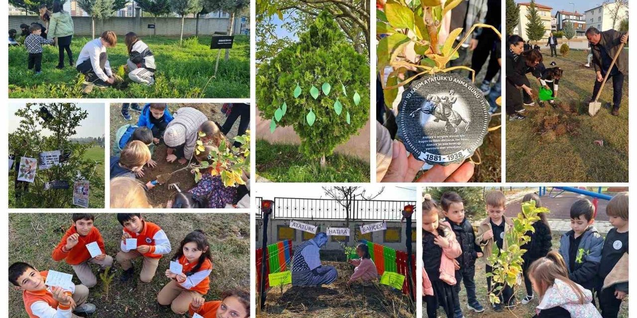 81 ildeki okullarda fidanlar, ‘Atatürk ve Vatan Sevgisi’ mesajlarıyla toprağa bırakıldı