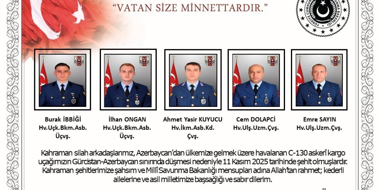 MSB 20 askerin şehit olduğunu açıkladı