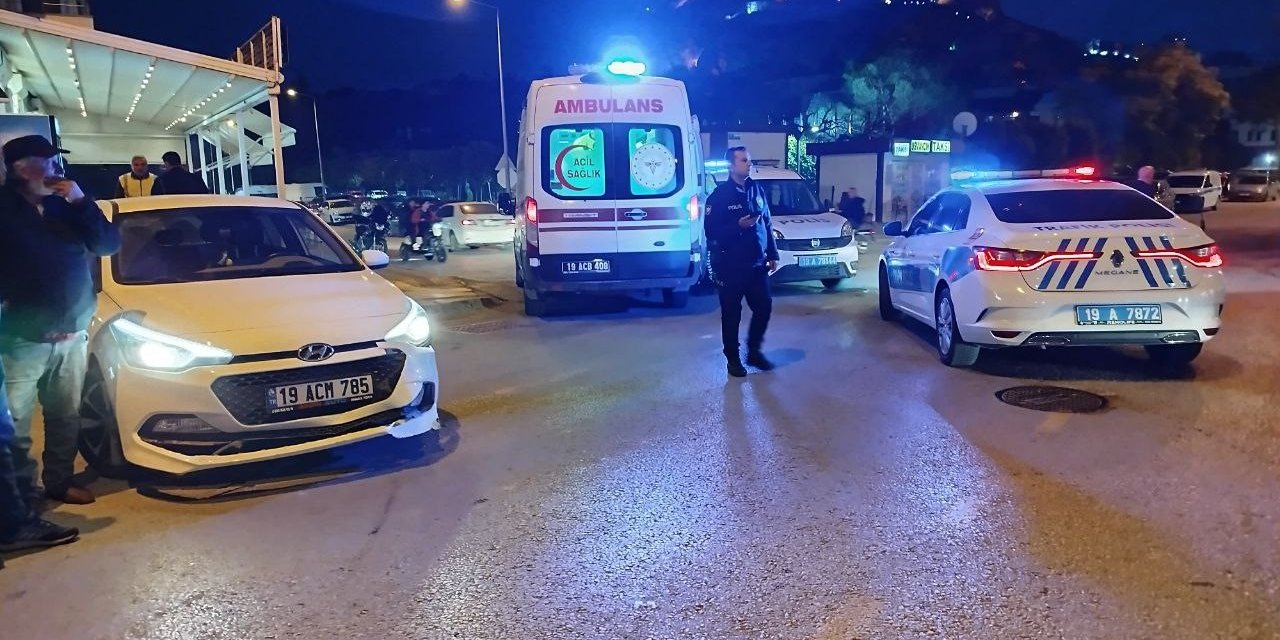 Çorum’da otomobil ile motosiklet çarpıştı: 1 yaralı