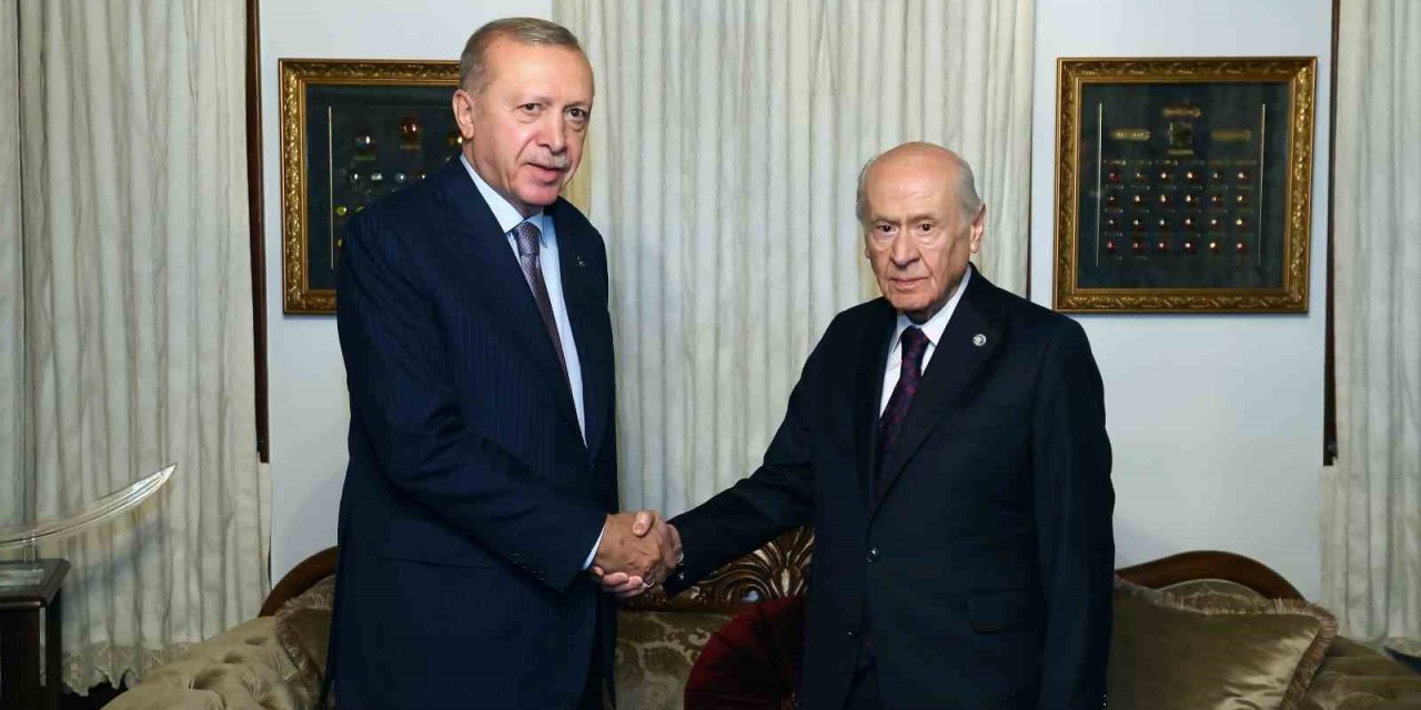 Cumhurbaşkanı Erdoğan, MHP Lideri Bahçeli ile bir araya geldi