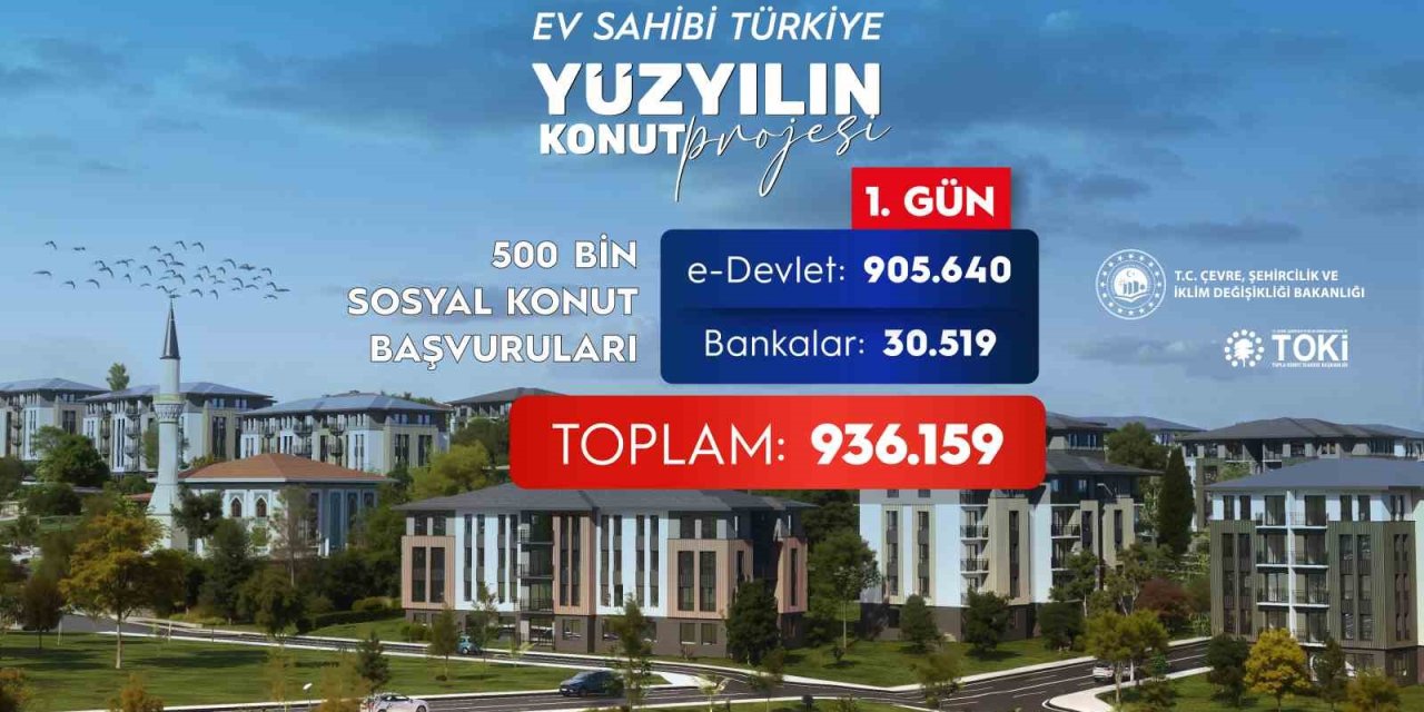 Bakan Kurum: "500 bin sosyal konut için ilk gün 936 bin 159 başvuru yapıldı"