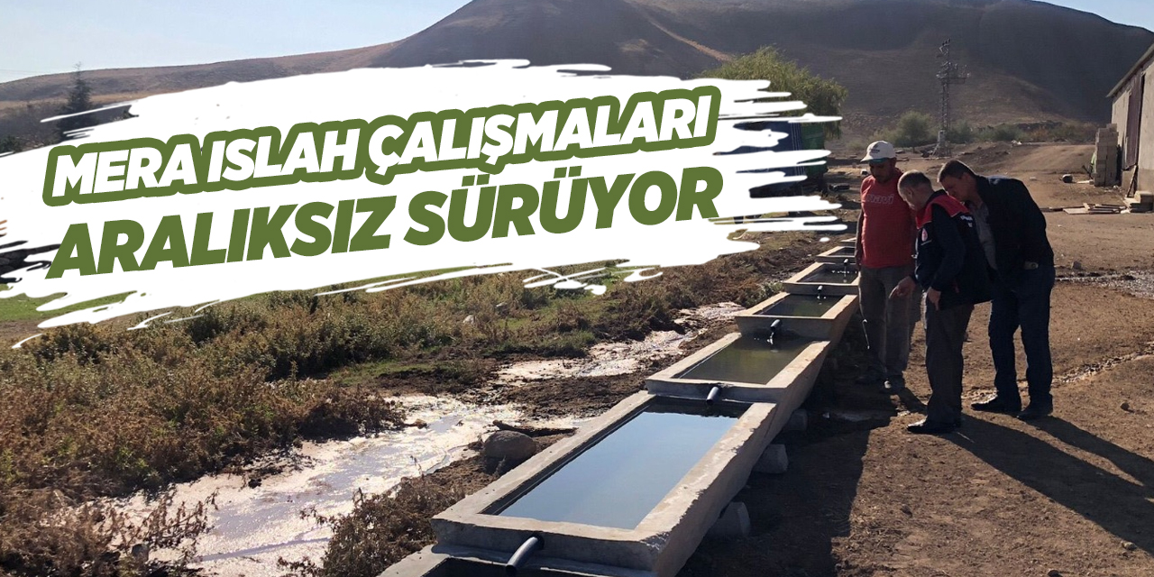 Mera ıslah çalışmaları aralıksız sürüyor