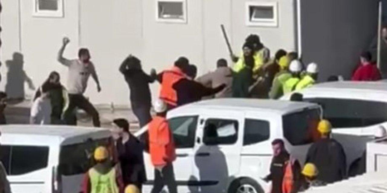 Ankara’da inşaat işçileri arasında taşlı sopalı kavga