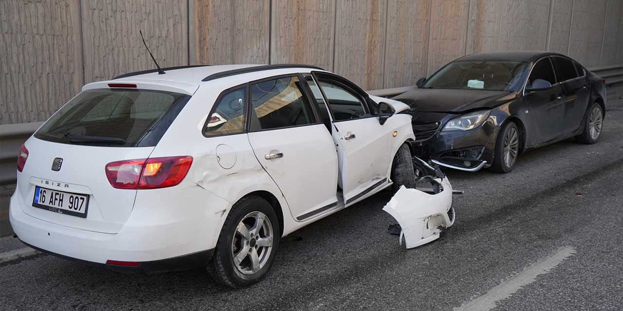 Yola dökülen yağ zincirleme kazaya sebep oldu!