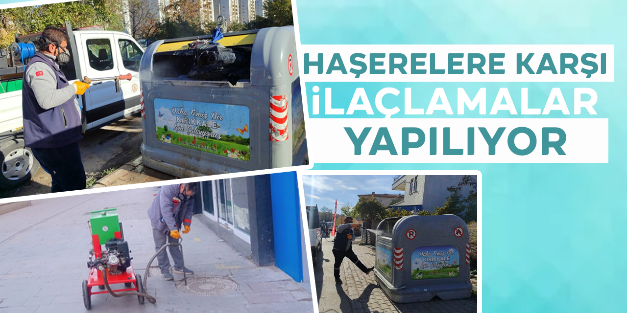 Haşerelere karşı ilaçlamalar yapılıyor