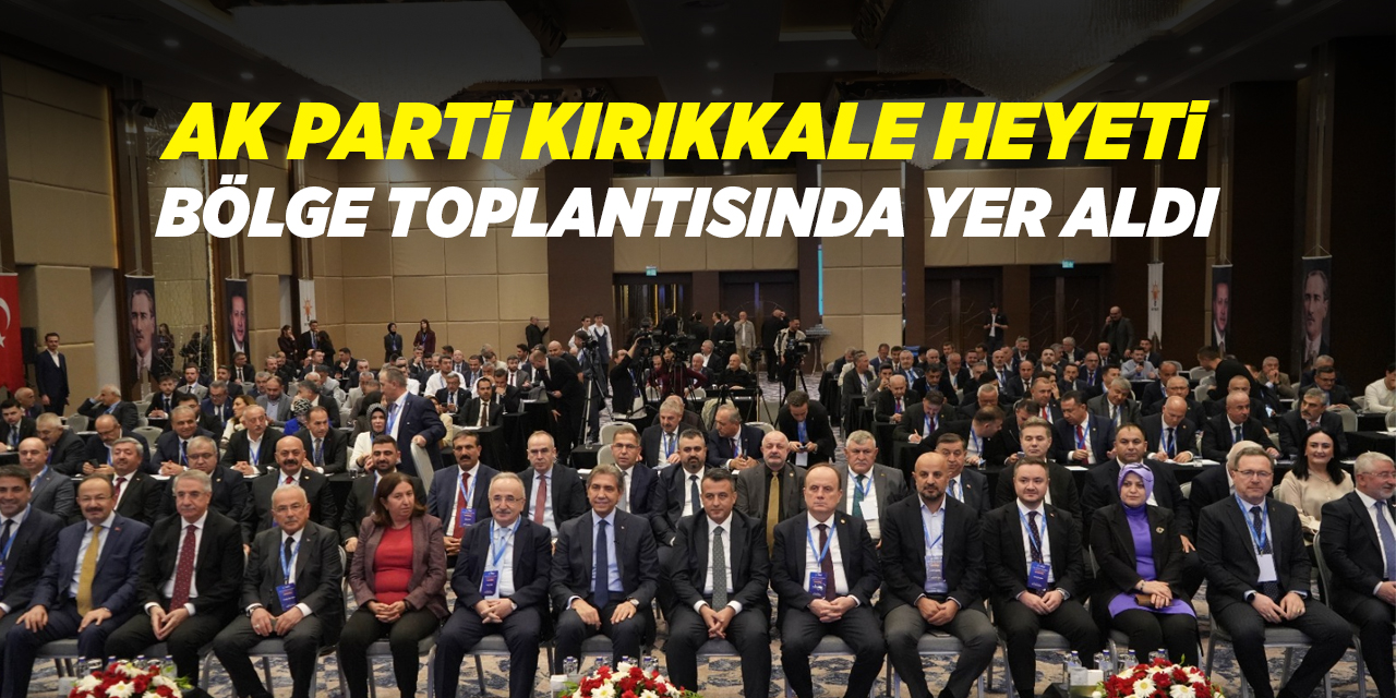 AK Parti Kırıkkale heyeti bölge toplantısında yer