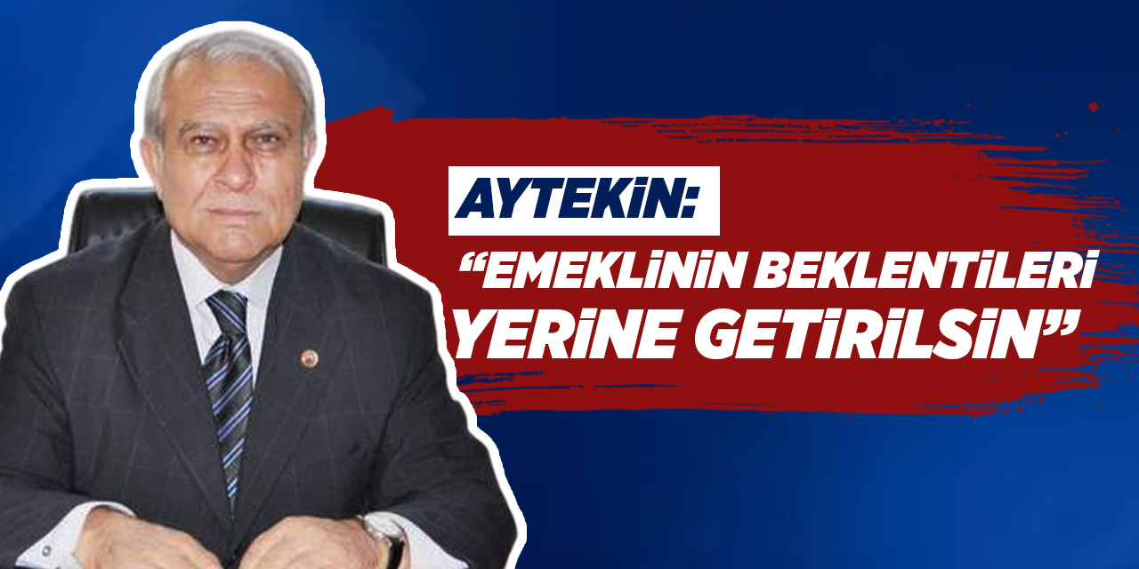 Aytekin: “Emeklinin beklentileri yerine getirilsin”