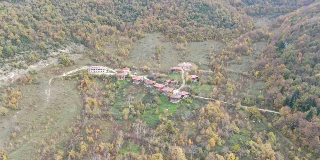 Sonbahara bürünen ormanlar ve ’çam kokulu’ evler mest ediyor