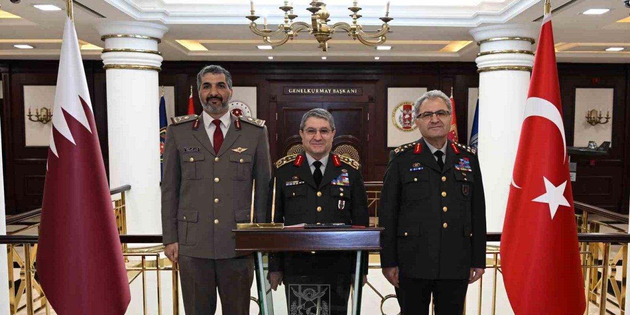 Genelkurmay Başkanıa Bayraktaroğlu, Katar Kara Kuvvetleri Komutanı Al-Attiyah’ı kabul etti