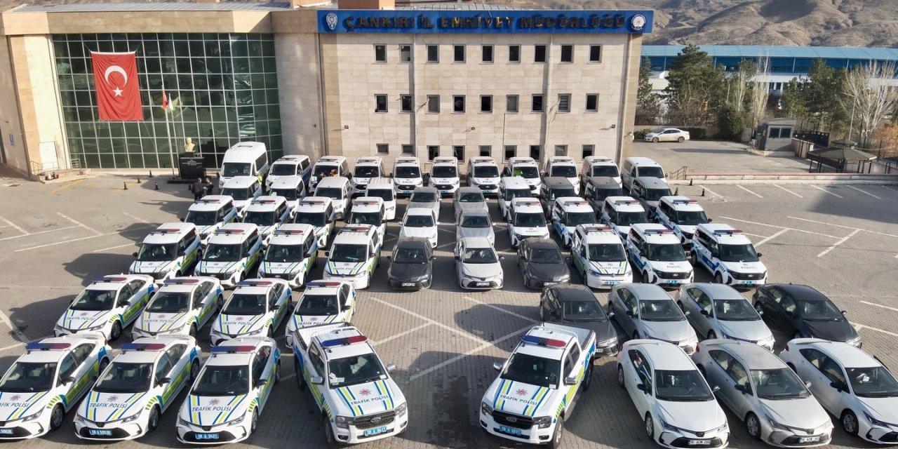 Çankırı İl Emniyet Müdürlüğü’ne 57 araç tahsis edildi