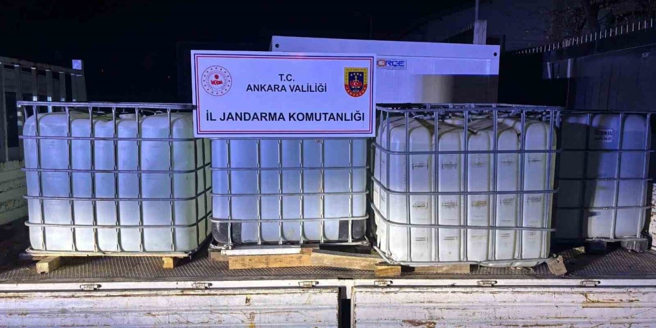 Ankara’da yasa dışı etil alkol ticareti yapan 2 kişi gözaltına alındı