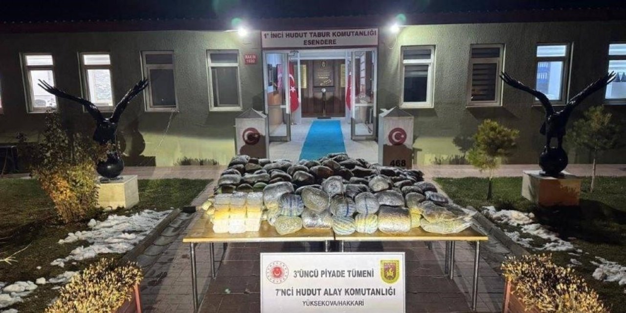 Mehmetçik hudutta uyuşturucuya geçit vermedi: Yaklaşık 259 kilogram uyuşturucu madde ele geçirildi