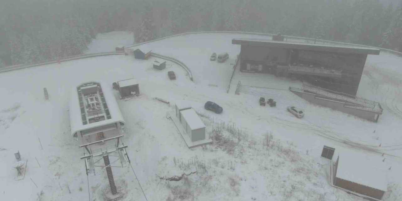 Ilgaz Dağı’nda kar kalınlığı 20 santimetreye ulaştı