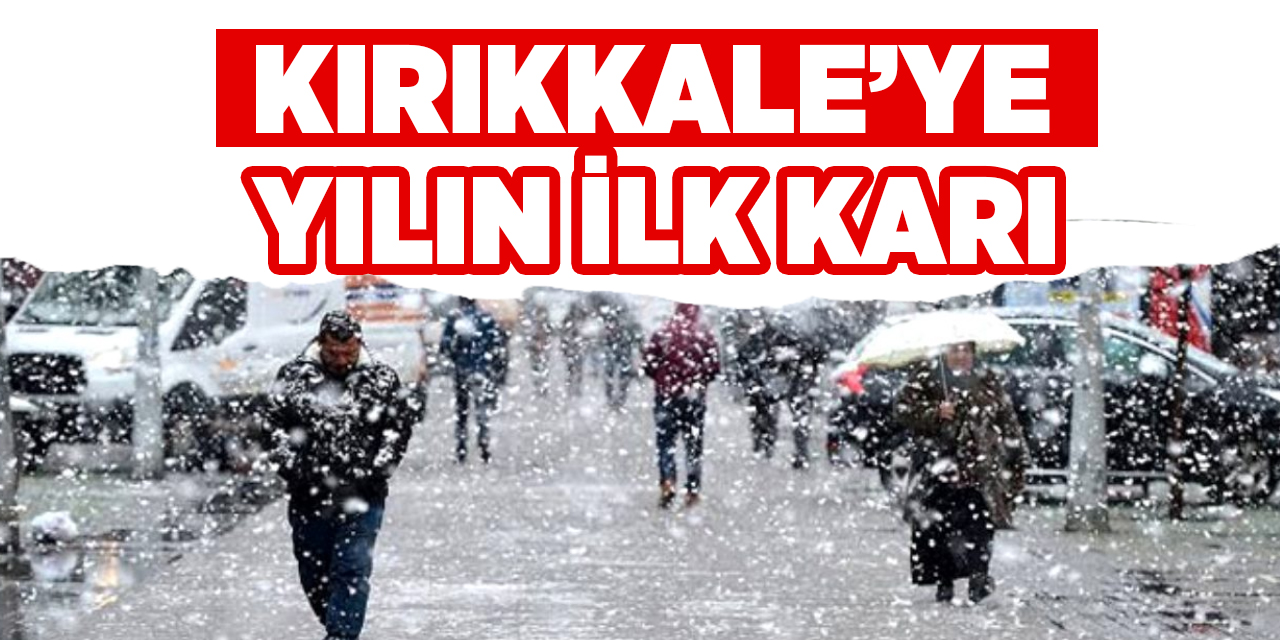 Kırıkkale'de 2025 yılının ilk kar yağışı Bugün sabah saatlerinde başladı.