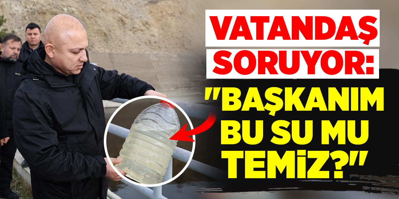 Vatandaş Önal’a sordu: “Evden akan çamurlu sularımız mı temiz!”