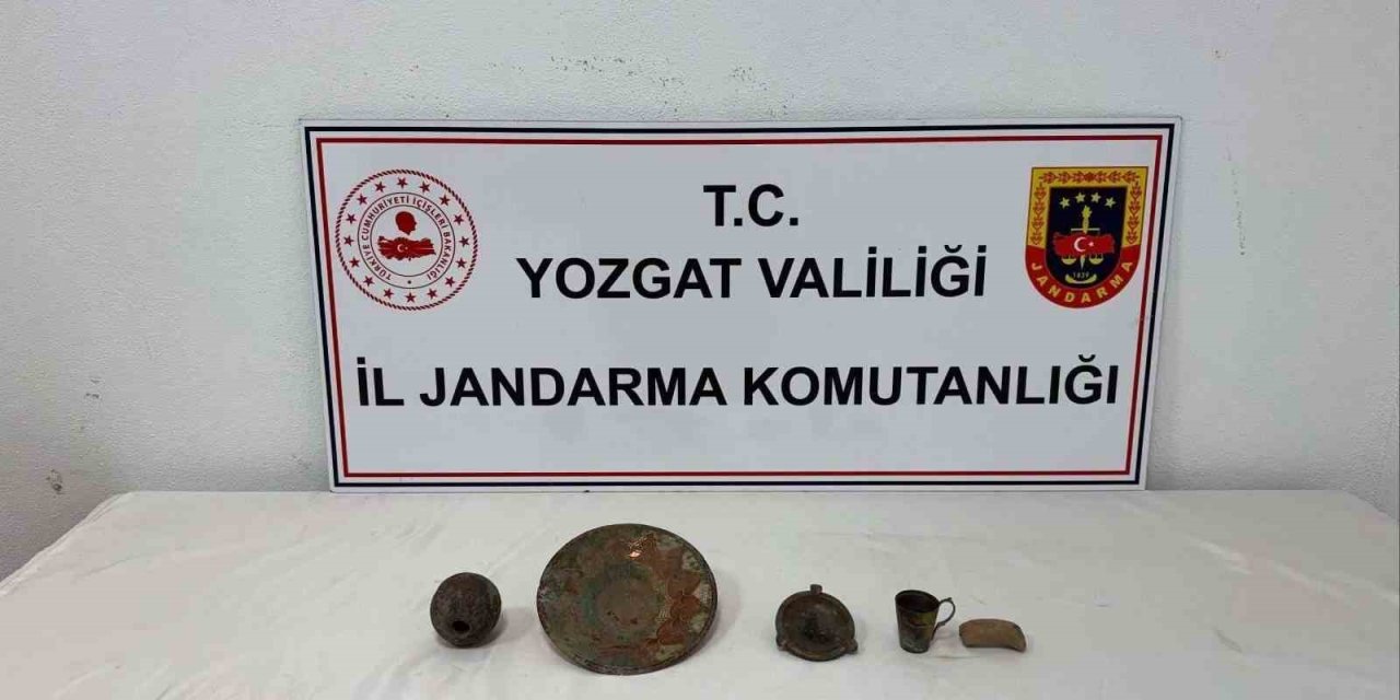 Yozgat’ta tarihi objeler yakalandı