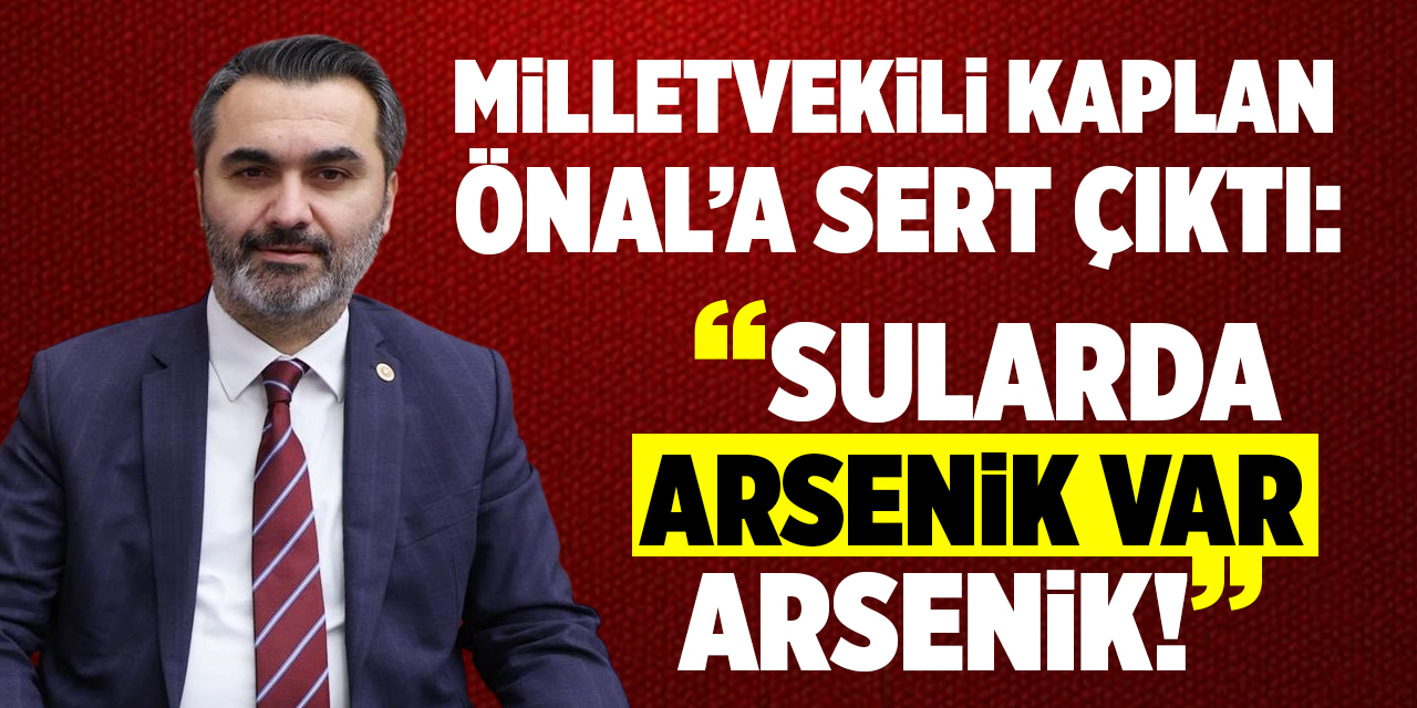 Kaplan: “Sularda arsenik var, arsenik!”