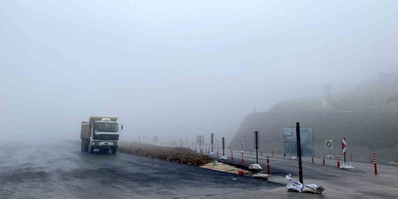 Çorum’da yoğun sis etkili oldu