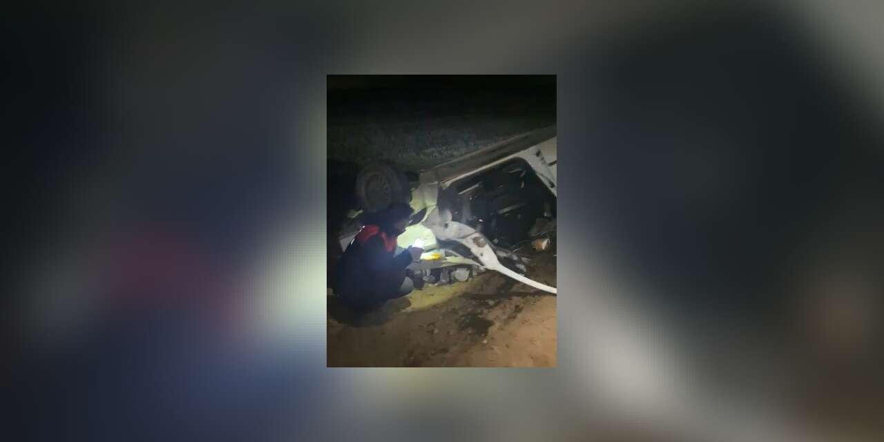 Köpekten kaçmak isterken takla attı