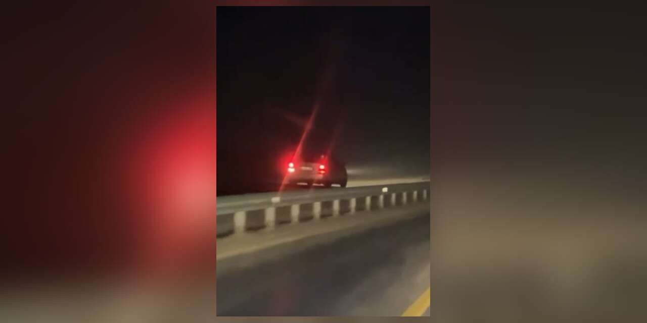 Aracıyla ters şeritte ilerleyen sürücü tehlike oluşturdu