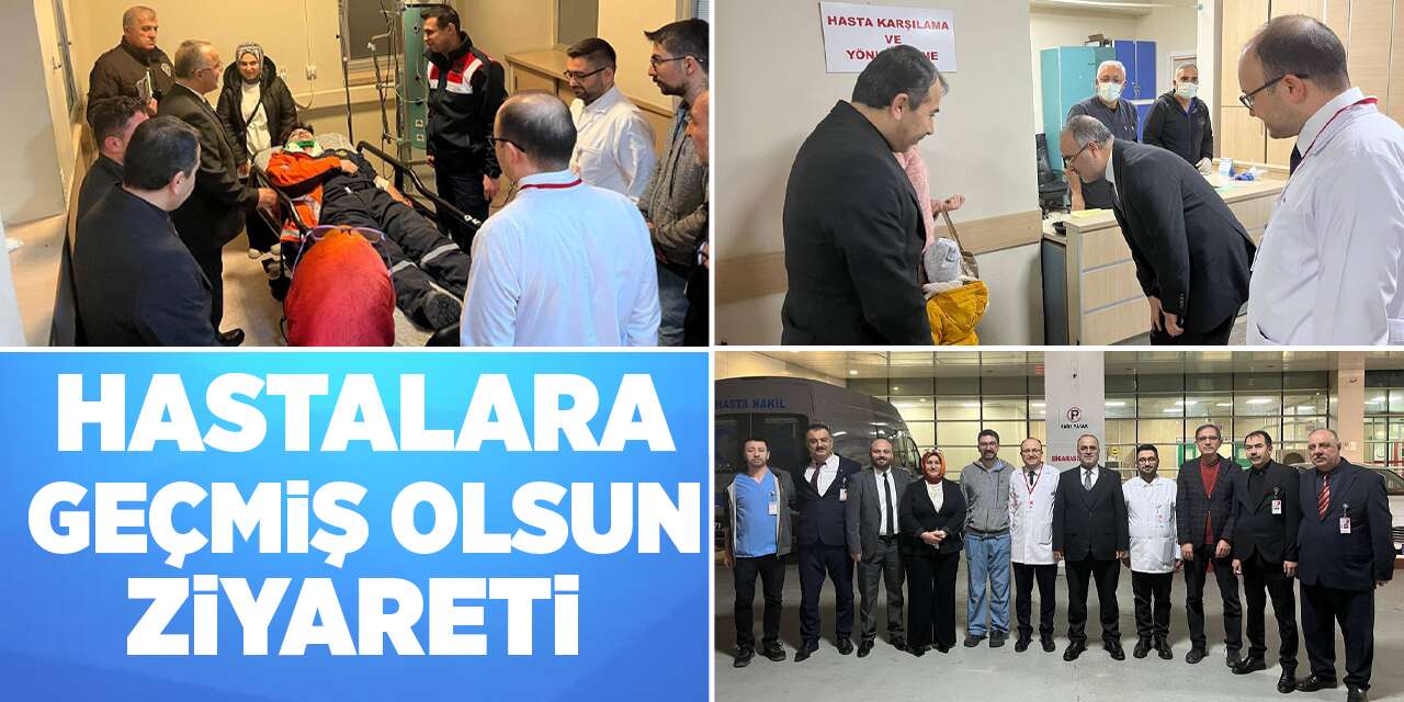 Hastalara geçmiş olsun ziyareti