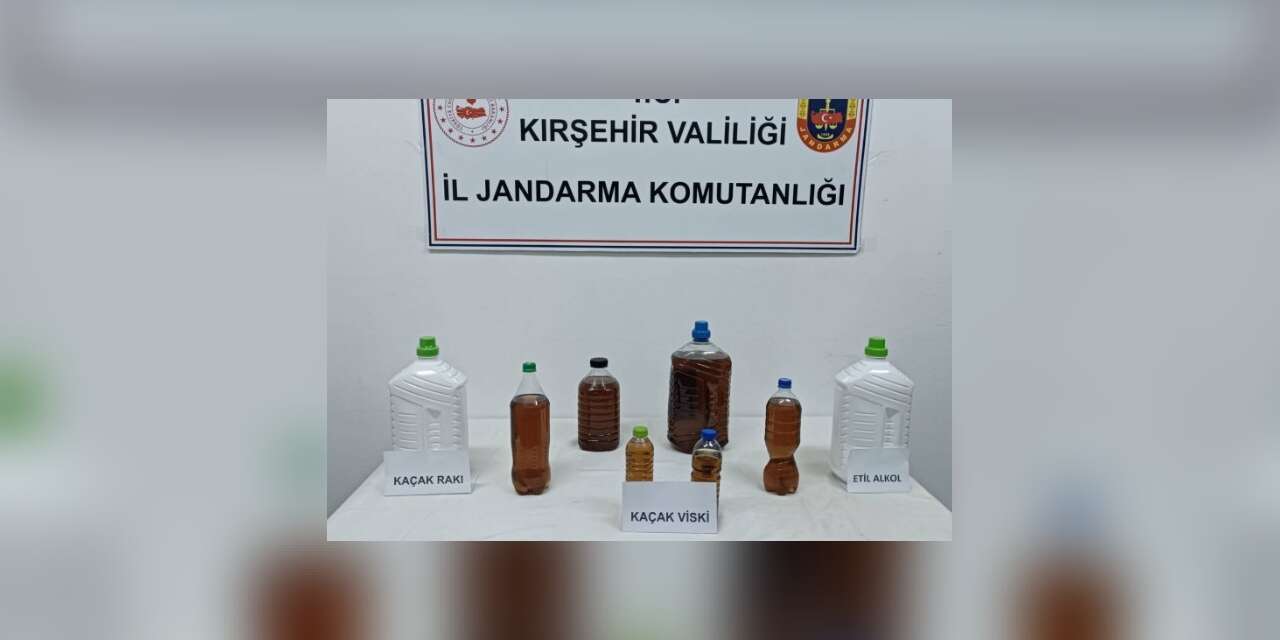 Kırşehir’de sahte içki operasyonu: 20 litre alkol ele geçirildi