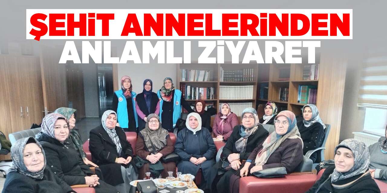 Şehit annelerinden anlamlı ziyaret