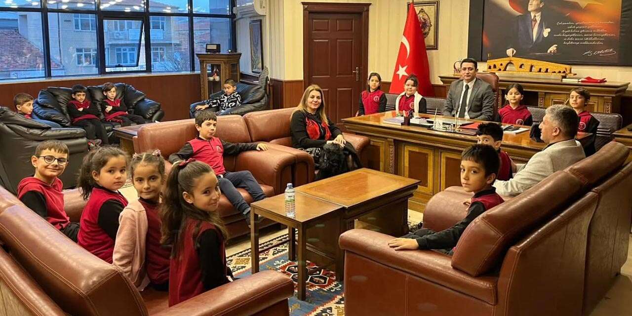 İlkokul öğrencilerinden Kayatürk’e anlamlı ziyaret