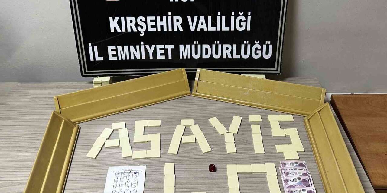 Kırşehir’de kahvehaneye kumar baskını yapıldı
