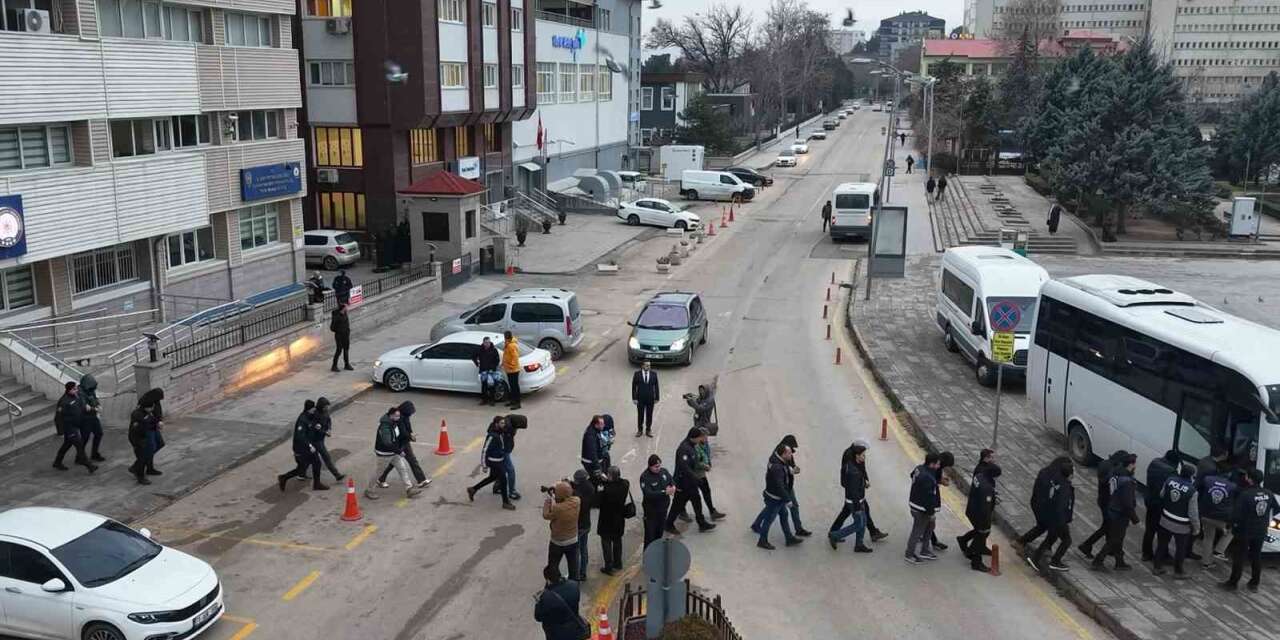 Kırkkale'de dev operasyon! 14 kişi tutuklandı!