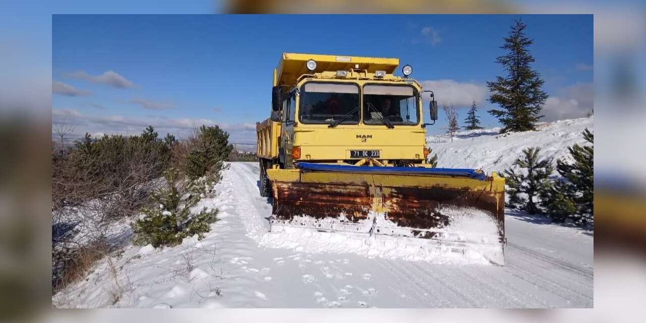 Kırıkkale’de kapanan köy yolları açılıyor