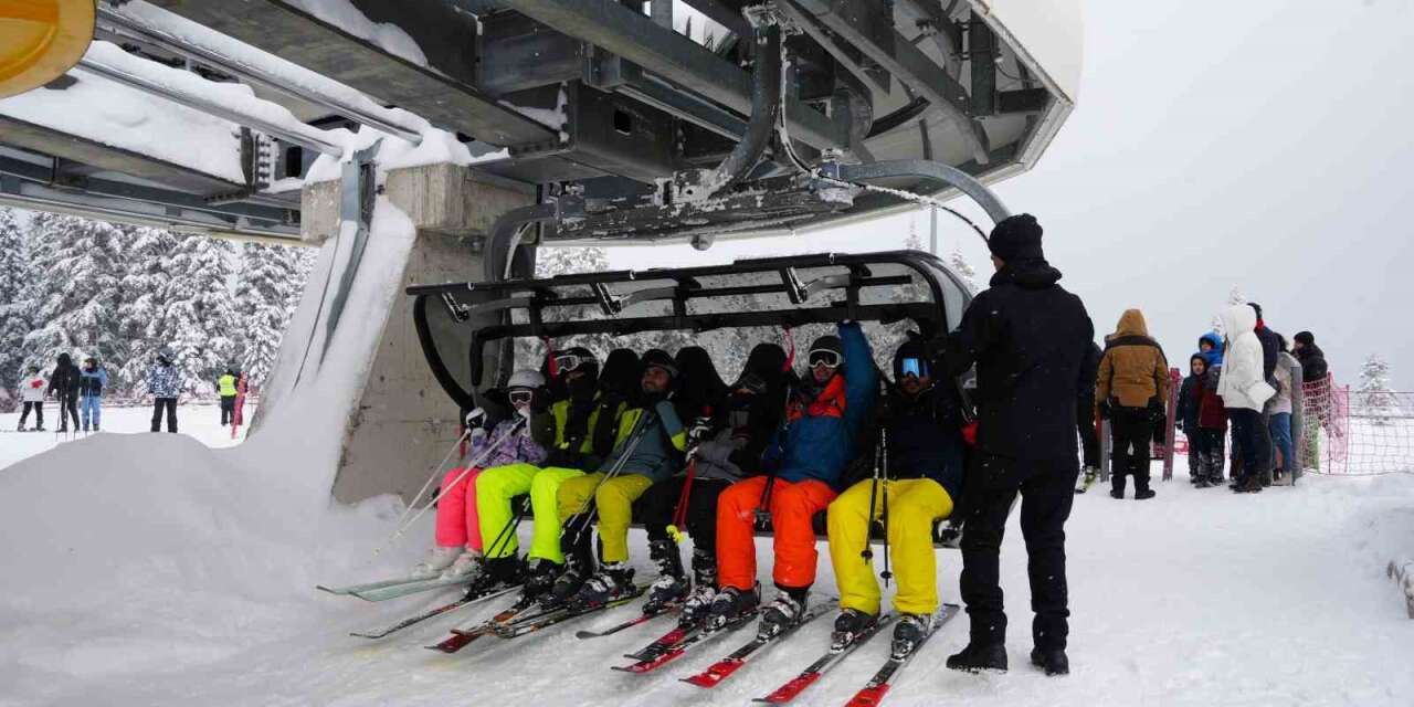 Ilgaz Dağı’nda yarıyıl tatili coşkusu