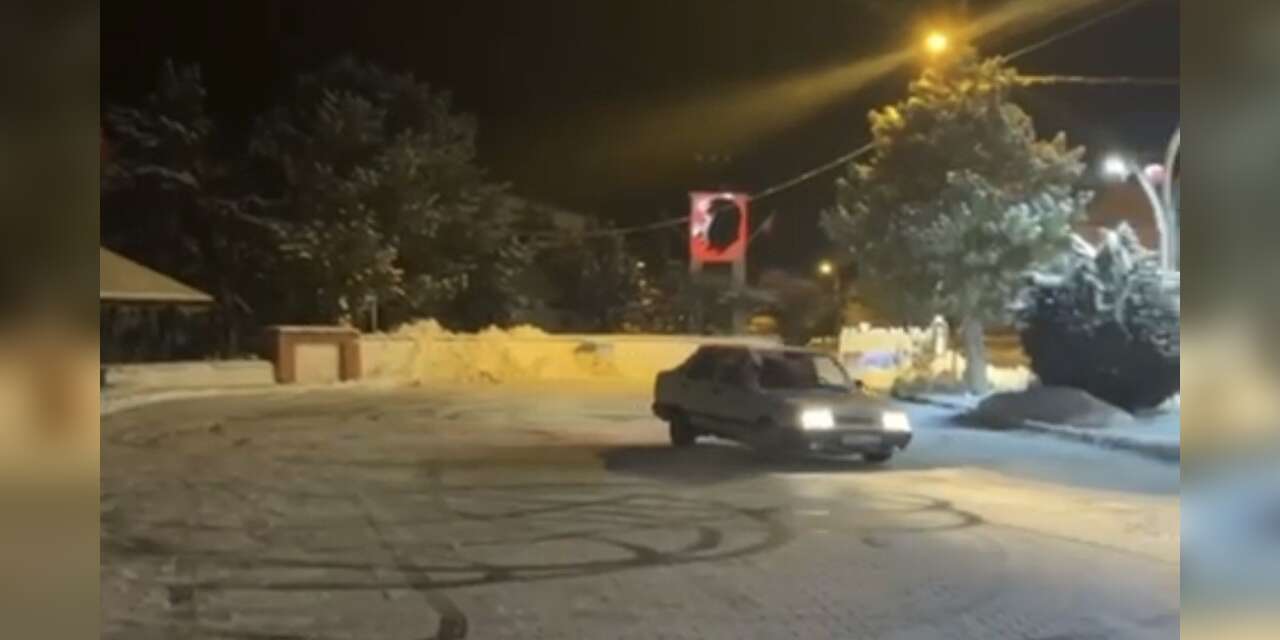 Drift yapan sürücüye 58 bin lira ceza kesildi