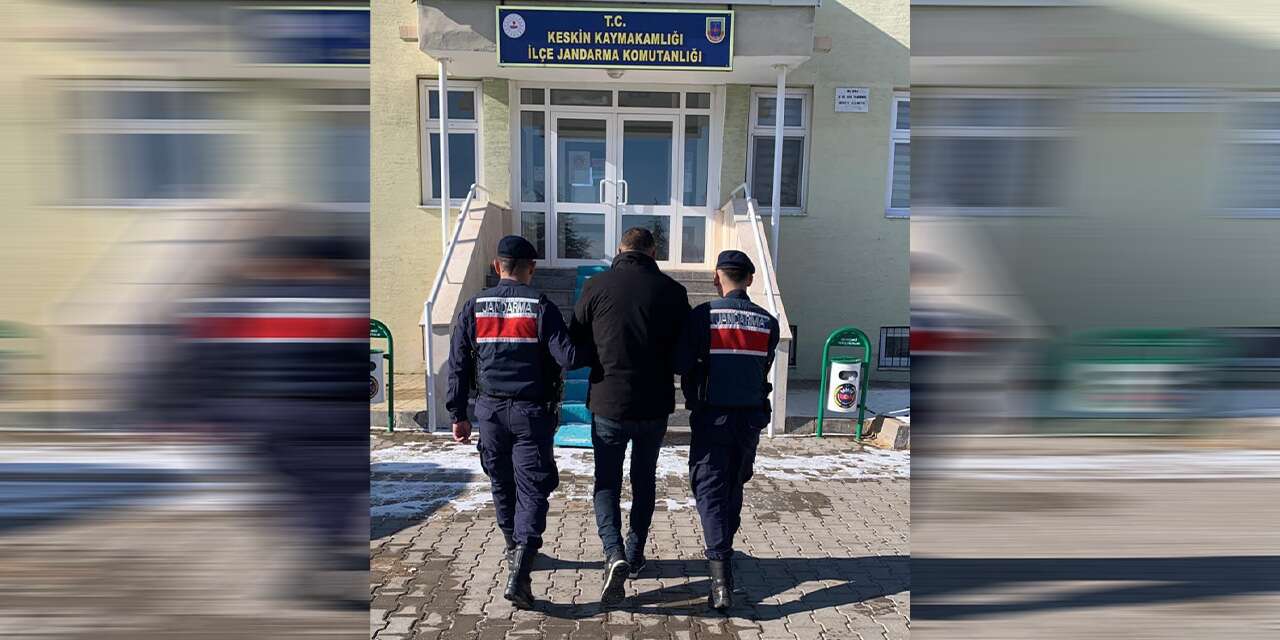 Hapis cezası bulunan zanlıyı jandarma yakaladı