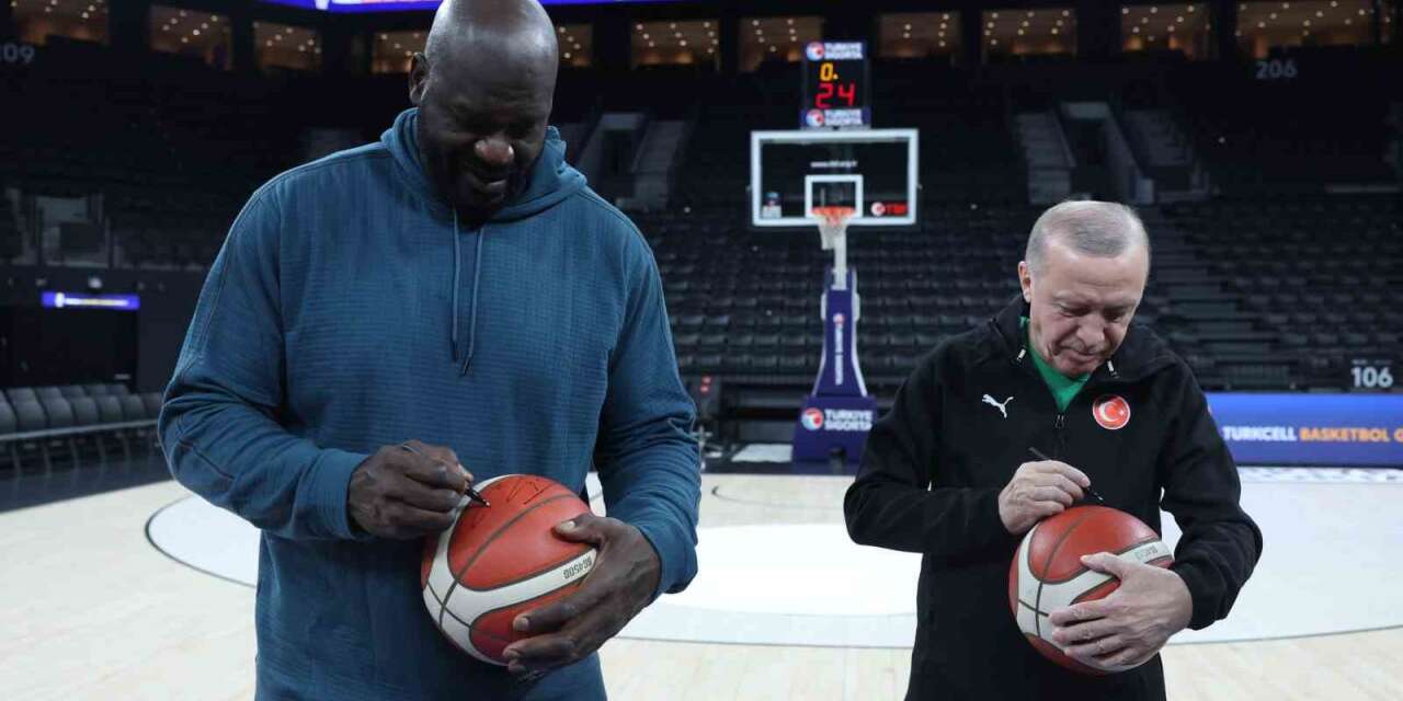 Cumhurbaşkanı Erdoğan, Shaquille O’Neal ile bir araya geldi