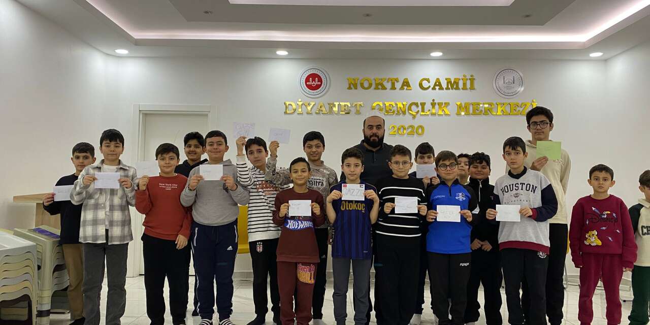 Kur’an Kursu öğrencilerinden Gazze dayanışması