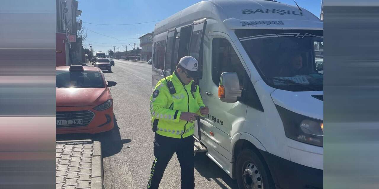 Bahşılı’da ulaşım araçları denetim altında