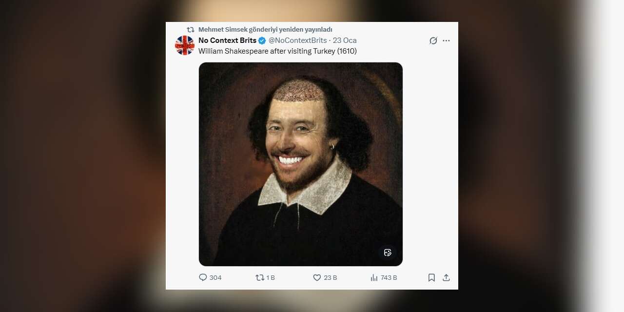 Bakan Şimşek’ten Shakespeare’li ’saç ve diş turizmi’ paylaşımı