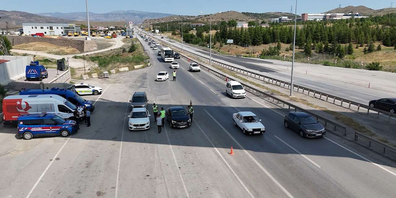 70 araca ceza uygulandı, 5 araç trafikten men!