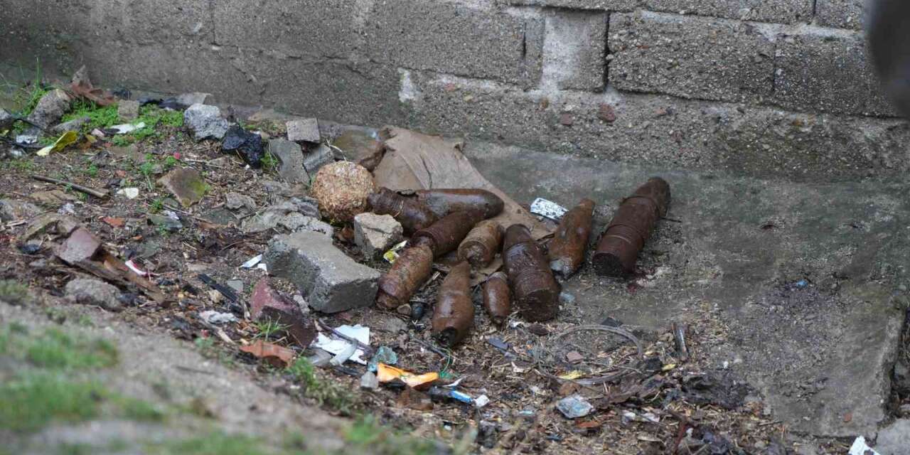 Kırkkale'de çocukların oynadığı cisimler mühimmat çıktı