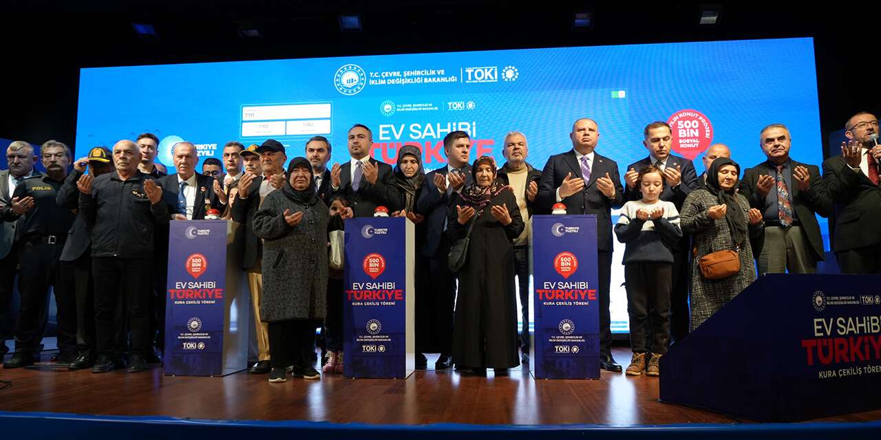 Kırıkkale’de TOKİ konutları için kuralar çekildi