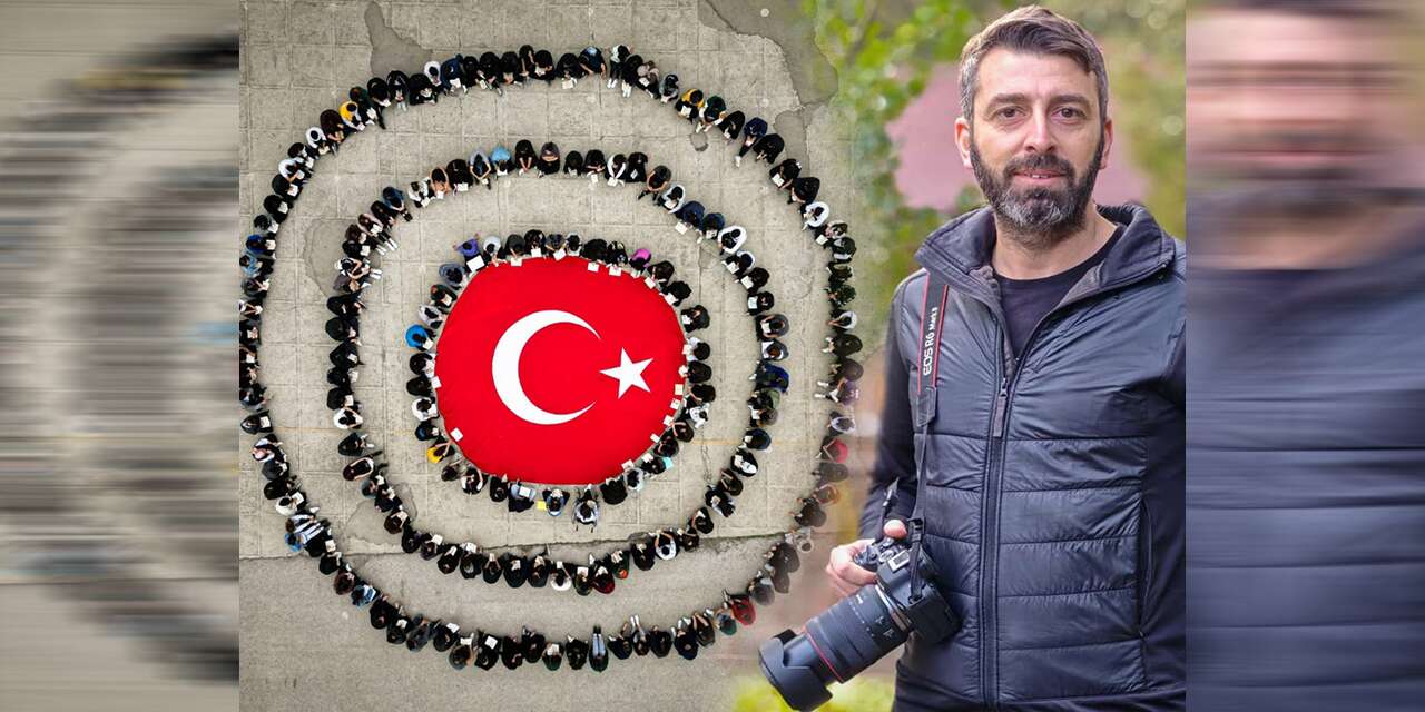 Üçüncülük getiren o kare havadan görüntülendi